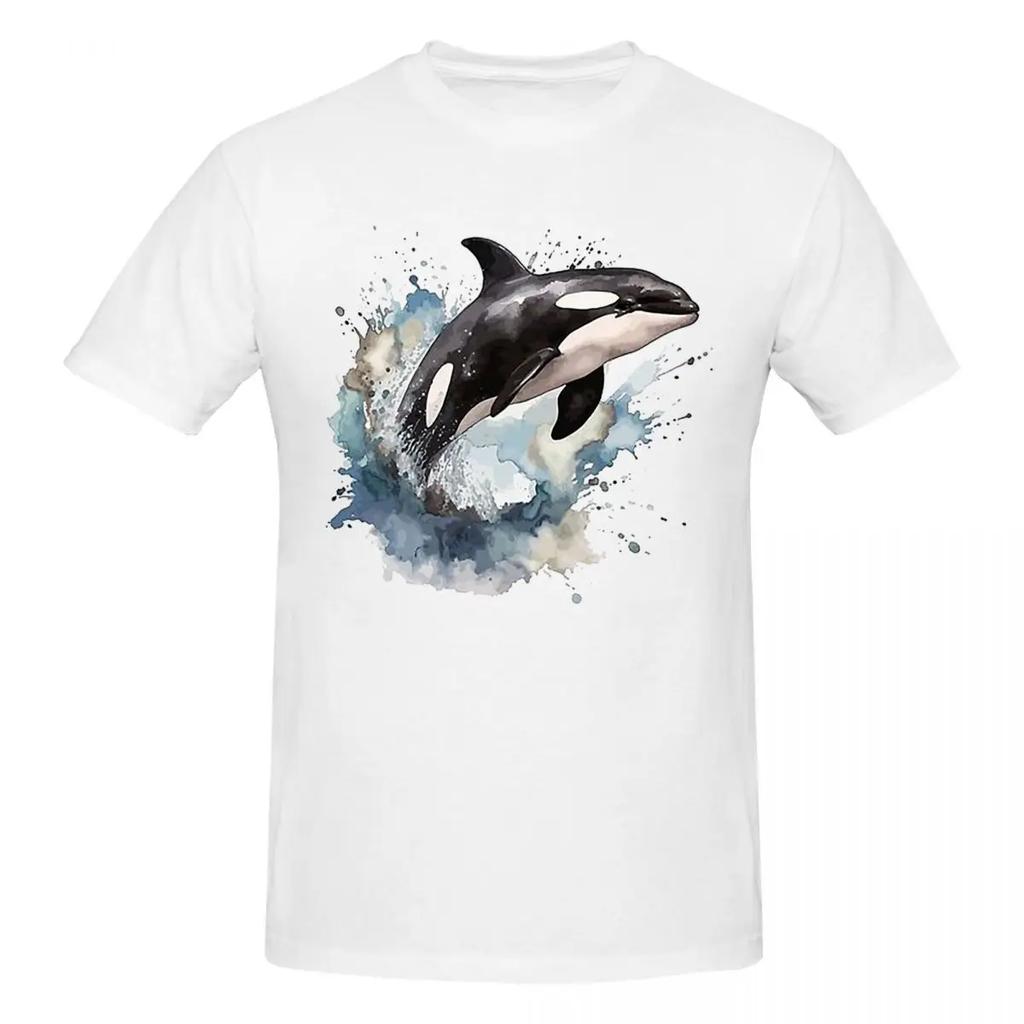 Orca Aquatic Sea Ocean  Top Tees Killer Whale 100 Cotton Tshirt Unisexsoversized T Shirts Unisex Crew Neck Short Sleeve S6xl