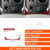 For Chevrolet Traverse RS LT 2018- Real Carbon Fiber Sticker Central Gear Shift Outer Frame Panel Car Accessories Decorative