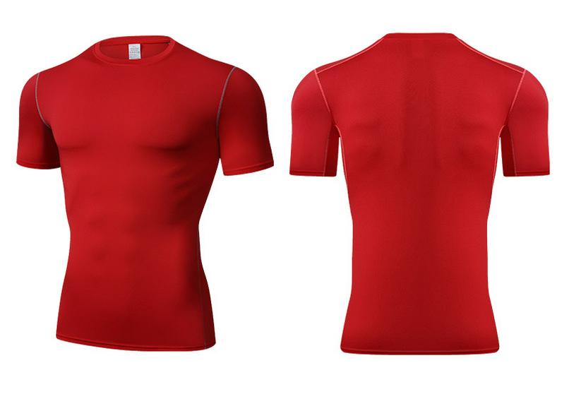 Maglia da Basket/Fitness da Uomo a Maniche Corte Compressione Asciugatura Rapida