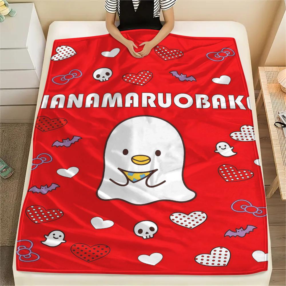 1PC Sanrio Cute Print Flannel Blanket, High Quality All Seasons, Home Decor, Warmth and Comfort, Perfect for Christmas Gifts
