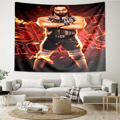 Beast Slayer: Seth Rollins Printed Tapestry, for Bedroom,Livingroom, Dormitory, Large Wall Decor, Fabric Decor Fan Birthday Gifts