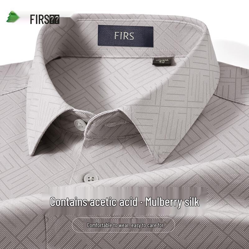 

Shanshan Men s Acetate Silk Long-Sleeve Shirt L