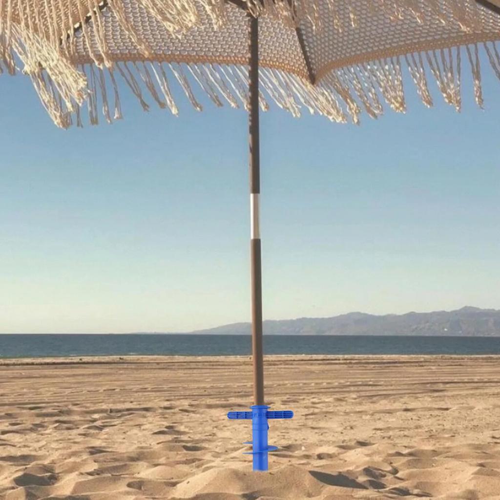 1pc Umbrella Bases Adjustable Sun Beach Patio Sand Ground Fixation Tools Spikes Plastic Anchor Stand Spike Auger Keep Holder