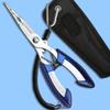 Extended Multifunctional Fishing Pliers: Hook Remover, Scissors, Line Cutter, Lead Shot, Fish Controller, Hook Tying Tool