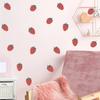 Cute Cartoon Strawberry Wall Sticker Self-Adhesive Decal Sweet Kawaii Style for Girls Room Bedroom Wall Decor