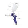 Professional Mini Air Paint Spray Gun Airbrush, 100ml Capacity, H-2000 Miniature Airbrush, Screw Inlet 1/4", 0.8mm/1.0mm Nozzle