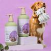 Champô 2 em 1 para Cão Hipoalergénico Condicionador Hidrata o Cabelo Aroma de Lavanda Cão Cheiroso Champô Probiótico para Animais de Estimação Suprimentos de Limpeza para Animais de Estimação