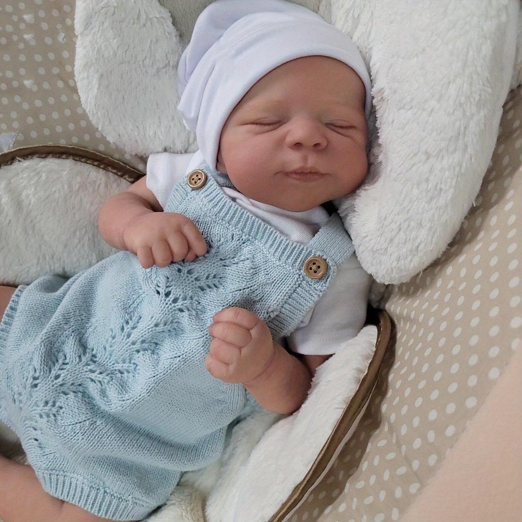 BZDOLL 48cm 3D-Paint With Visible Veins Cloth Body Vinyl Limbs Reborn Baby Doll 19inch Realistic Sleeping Girl Plaay House Toy Lovely Birthday Gift