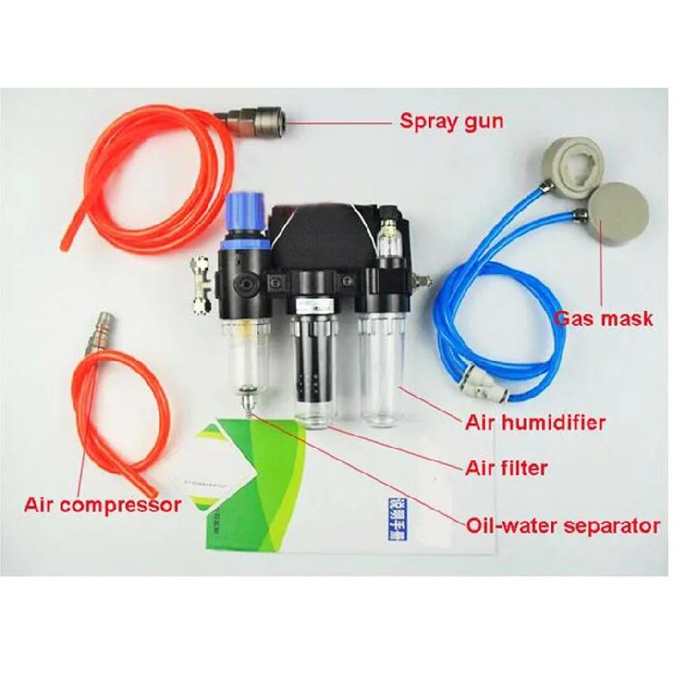 Sistema Respiratorio Industrial de Aire Suministrado con Función Tres en Uno Caliente Máscara de Gas Respiratoria de Cara Completa 6800