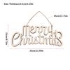 Christmas Ornament Wooden Hollow Festival Hanging Slice DIY Decoration Craft Pendant Plaque