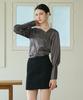 Bye Bye Seop Tweed Wool Mini Skirt Black [T43]