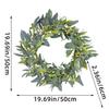 Fashion Artificial Garlands Green Portable Stylish Wreath with Berries Accent for Door and Wall Festival Decoration