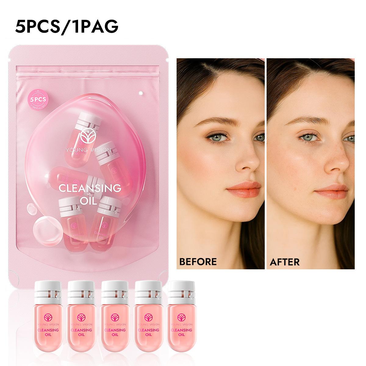 

5 шт./10 шт. Масло для снятия макияжа Time-to-drawing Дорожная упаковка Портативное Очищающее Омолаживающее кожу Интегрированное Масло для снятия макияжа 5pcs