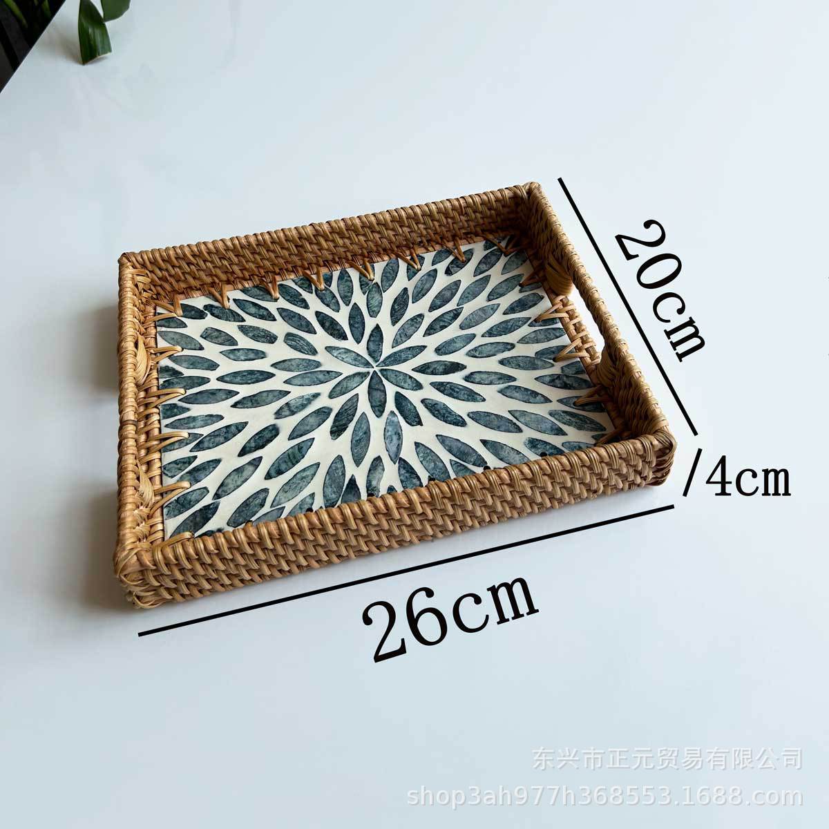 Shell tray Snack storage Shell tray Household bread tray Decorative storage Tea tray Coffee table Tea tray