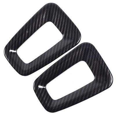 ABS Carbon Fiber Pattern Seat Back Hook Decorative Panel for Car Interior