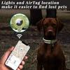 Nylon Dog Collar Airtag Tracker Pet Training Adjustable S M L XL