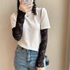 Lace Sunscreen Sleeves Cover Scars Flowers Hide Tattoos Breathable Mesh Lace Sleeves for Women Cycling Arm Warmers Sleeves