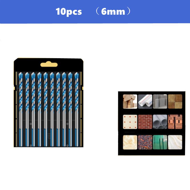 Carbide Multi-function Drill Bit 3 4 5 6 8 10 12mm Ceramic Tile Iron Sheet Glass Wall Tapper Triangle Drill Set