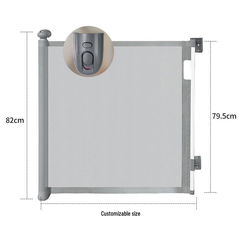 Retractable No-Drill Pet and Child Safety Gate for Indoors and Staircases