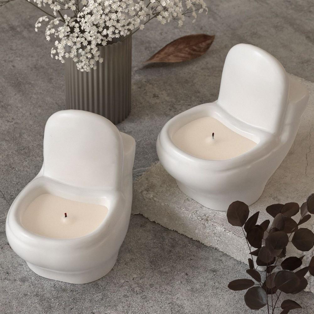 Non-Stick Silicone Toilet Mold 3D Toilet Shape Toilet Wax Candle Mold  Home Enthusiasts