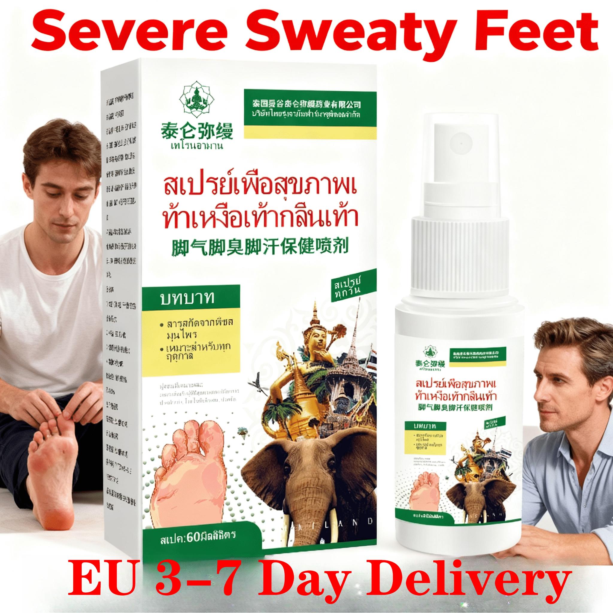 Kudzu Extract Foot Spray - Natural Deodorizer & Dry Feet | Gentle Formula