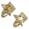 Fashionable Alloy Five Pointed Star Rings Contemporary Star Shape Rings Fashionable Finger Rings for Fashion Enthusiasts