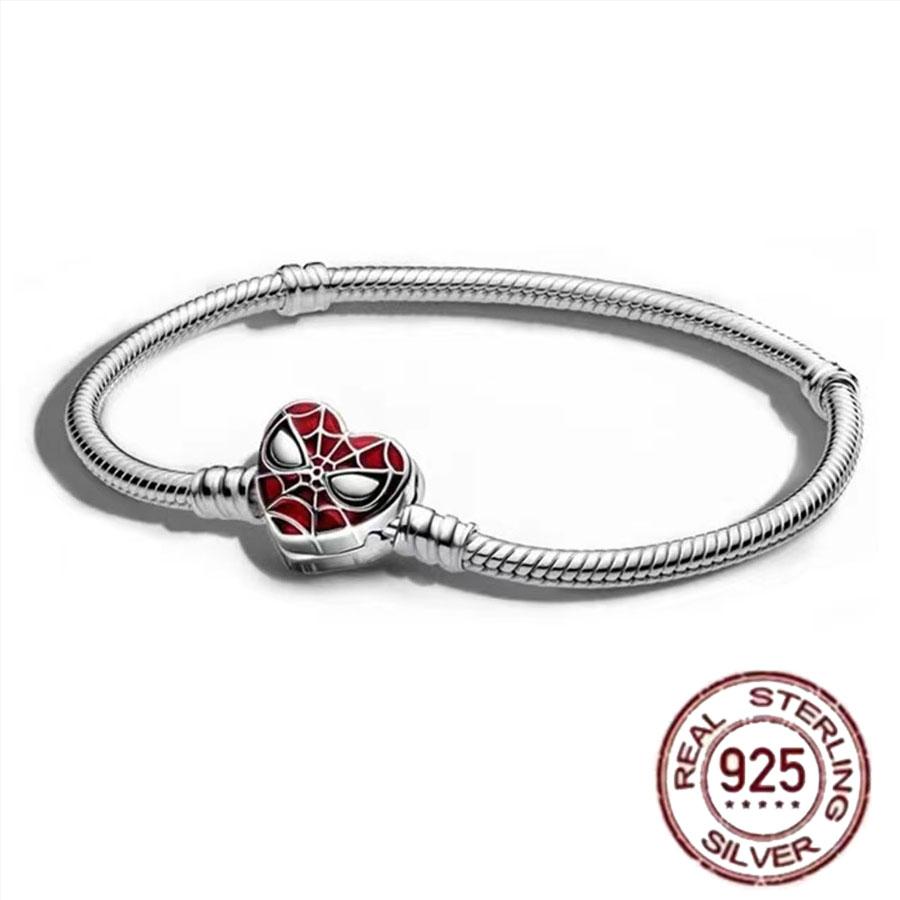 Best-selling 925 Sterling Silver Heart-shaped Crown Snake Bone Chain, Perfect for the Original DlY Bracelet! Ladies' Birthday Fa