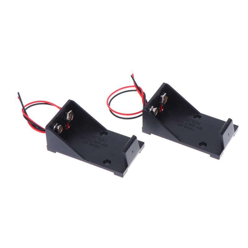 5PCS 9V Battery Clip Holder 9V Battery Case 9V Battery Box With Wire Leads DIY Accessories