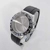 Black 39mm Stainless Steel Watch Case Strap Suitable for 29.5mm Dial Can Be Equipped with VK63A Movement Sapphire Mirror 5ATM 7