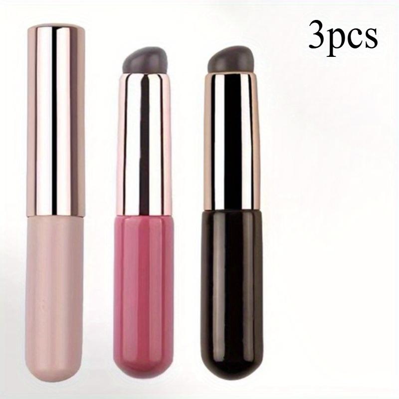 

3 шт. Силиконовый аппликатор для дизайна ногтей, кисть, ручка для нанесения помады, пудры, пыли для градиентного эффекта, растушевки макияжа, инструмент для маникюра