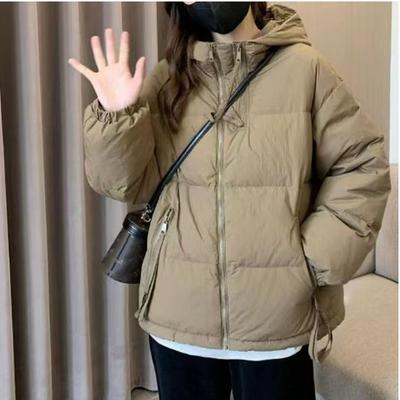 Casaco Acolchoado de Penas Feminino Inverno Casaco Acolchoado Grosso de Alta Qualidade Estilo Ocidental Casaco Acolchoado Curto Pequeno