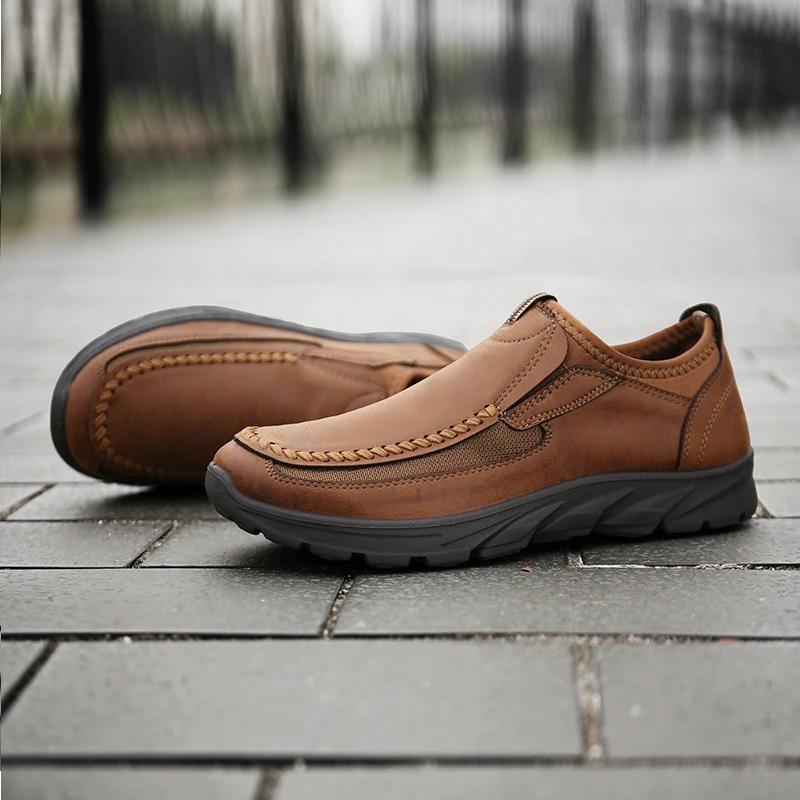 Brands Fashion Men Casual Shoes Mens Loafers Moccasins Breathable Slip on Retro Driving Shoes Men Sneakers Plus Size 39-48