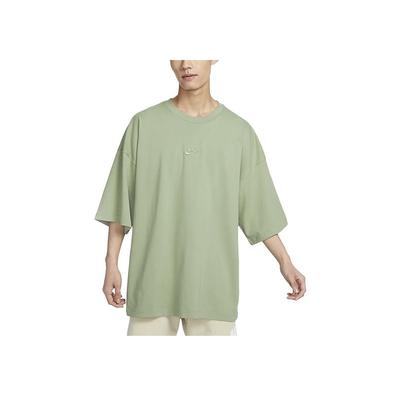 Sportswear Solid Logo Loose Fit Crew Neck T-Shirt Men Tops Oil-Green FB9767-386