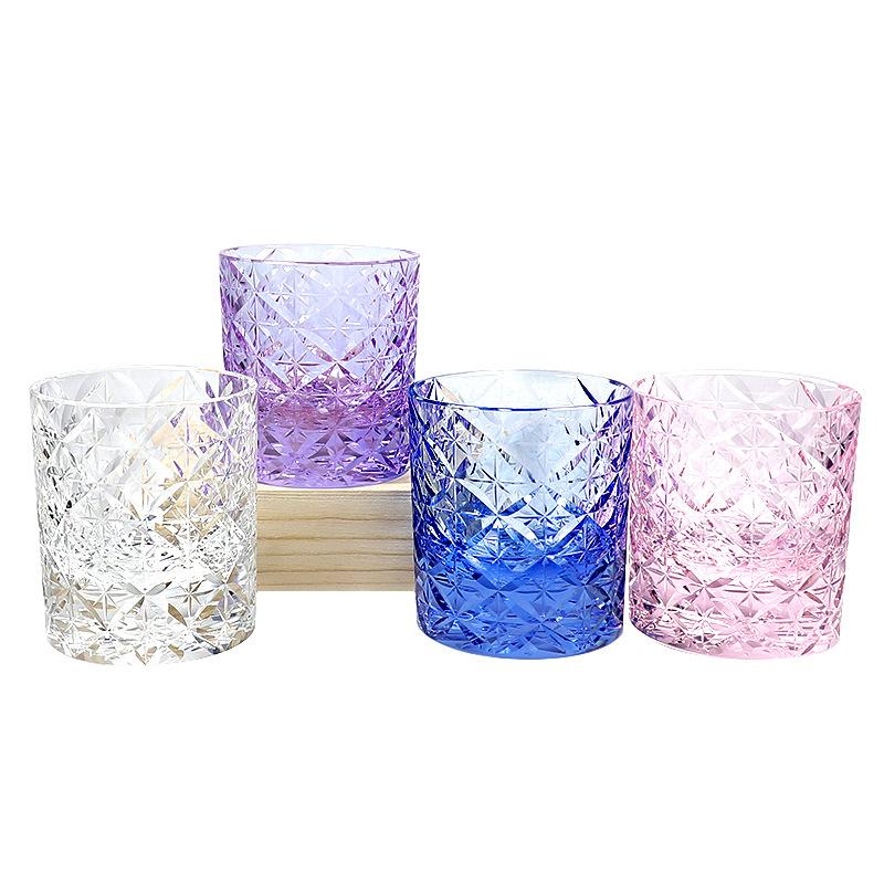 Kanzhi Edo cut Japanese hand-carved whiskey crystal glass wine glass K9 star seven treasure men's gift