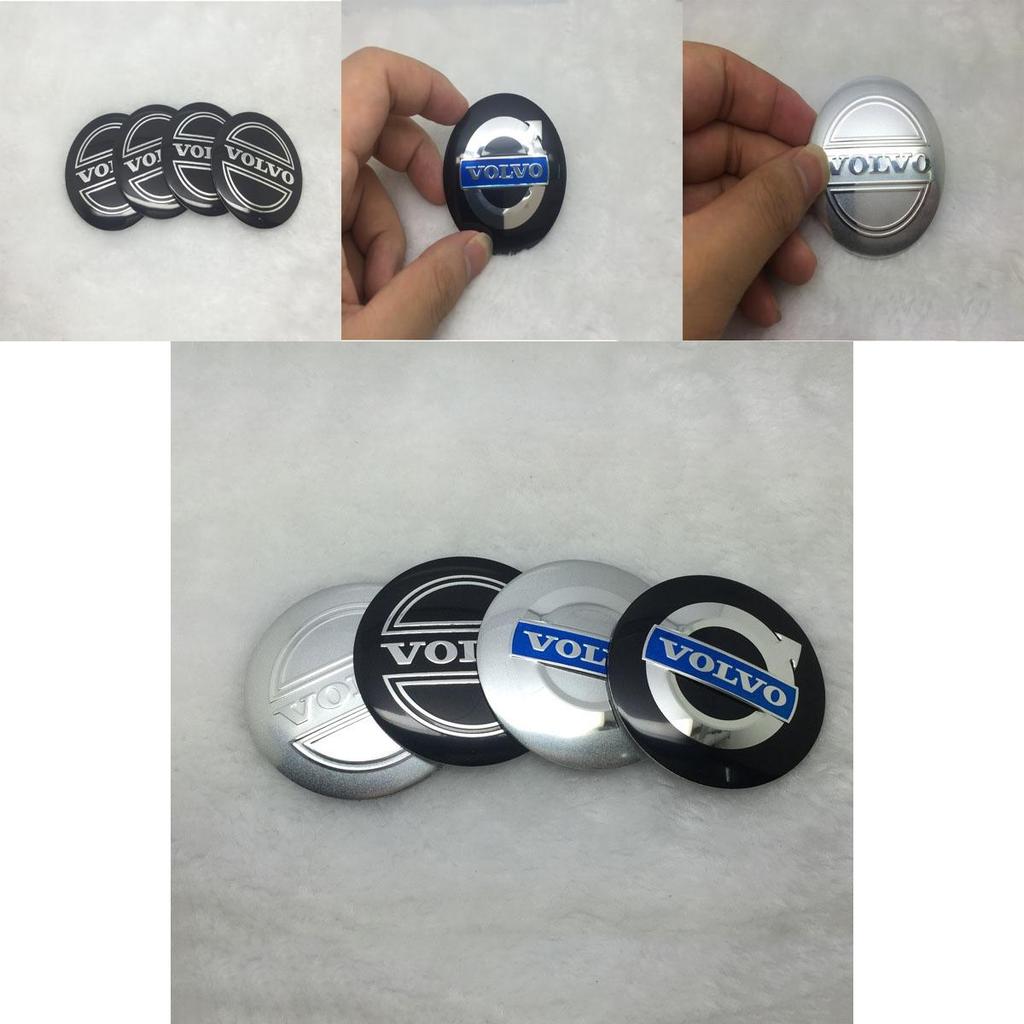 Elegantní a odolné 4ks 56,5mm Samolepky na středové krytky kol pro vozidla Volvo