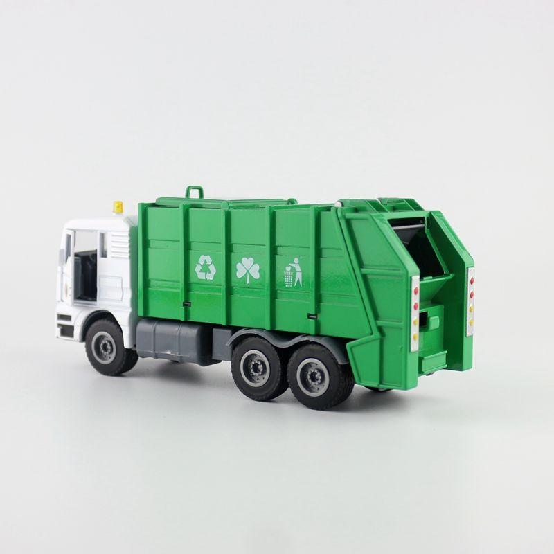 Garbage Alloy Truck Model With Inertia Drive Design For Kid Gift Educational