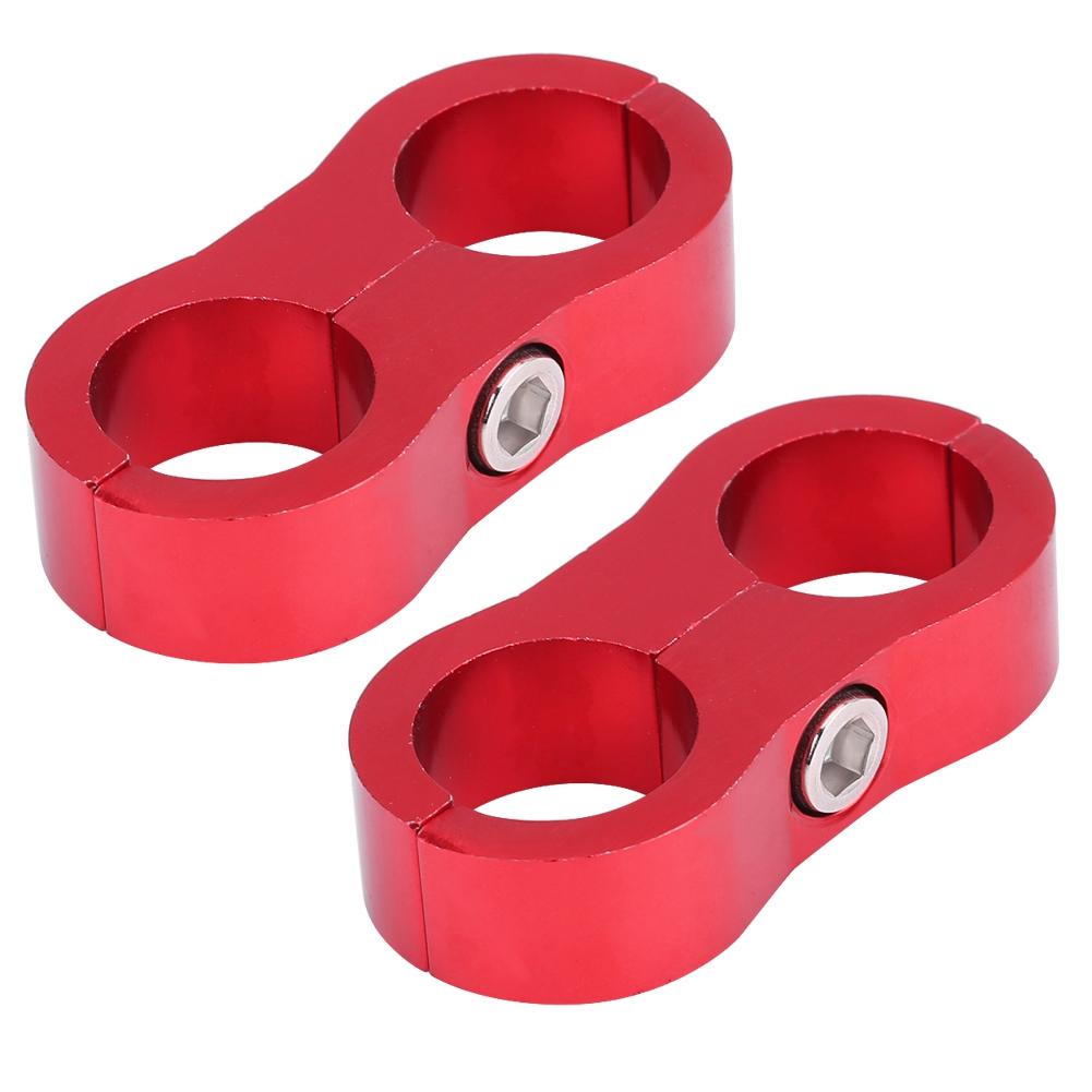 AN10 Aluminum Alloy Hose Separator Clamp Fitting Adapter Bracket   (Black)
