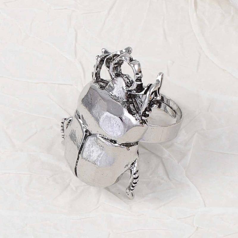 

Винтажное креативное кольцо с открывающейся цикадой и божьей коровкой для мужчин и женщин, персонализированный дизайн насекомого, кольцо на палец, ювелирные аксессуары, подарки