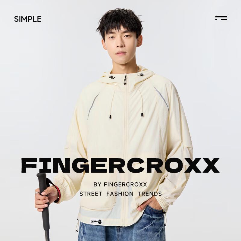 Fingercroxxit Men's Outdoor Hooded Sun Protection Jacket