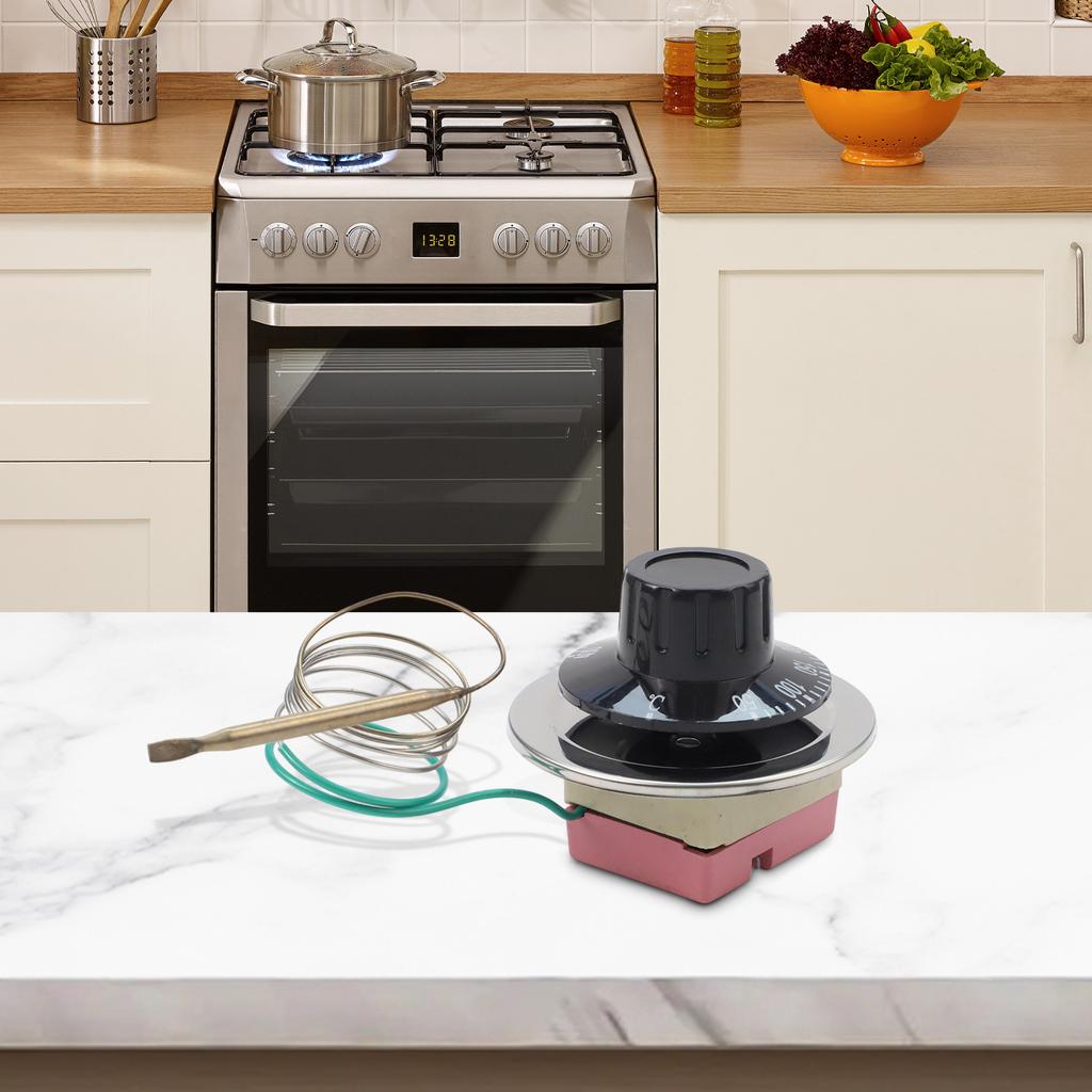 Kitchen Home Appliance Home Appliance Adjustable Temperature Controller 2 Pin Thermostat 70cm Wire Length Metal And Plastic
