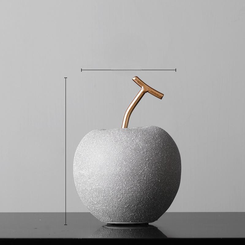 Nordic Ceramic Fruit Ornaments Creative Design Modern Sleek Living Room Entrance TV Cabinet Model Room Home Plush Decoration