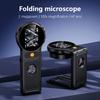 500X Magnification Digital Microscope with LED HD Electronic Coin Magnifier 2Inch IPS Screen Magnifying Glass for Home Office