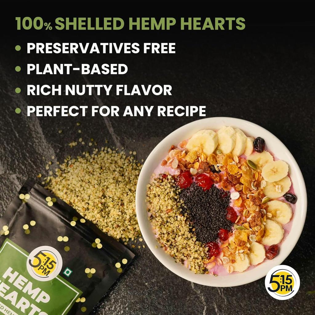 5:15PM Hanfsamenherzen 150 g Geschälte Hanfsamen Roh Für Smoothies Salate Backen Pflanzliche vegane Ernährung