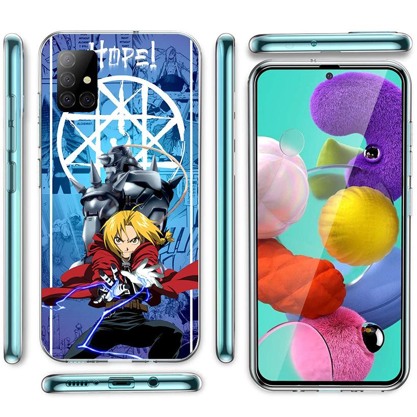Fullmetal Alchemist Anime Phone Case For Samsung Galaxy A52 A32 A22 A12 A51 A31 A50S A30S A20S A10S Note 20 Ultra 10 Plus S10 A7
