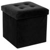 Lysandre Velvet Upholstered Pouffe with Storage