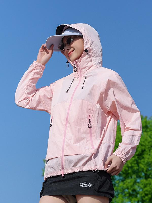 Women's Lightweight UV Protection Hooded Jacket - Quick Dry, Breathable, Ice Silk Summer Sun Shield
