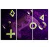 Three piece picture canvas print Game Console