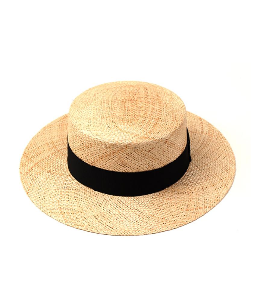 Yunibeosyeolkemiseuteuli Bau Beige Flat Fedora Summer Fedora