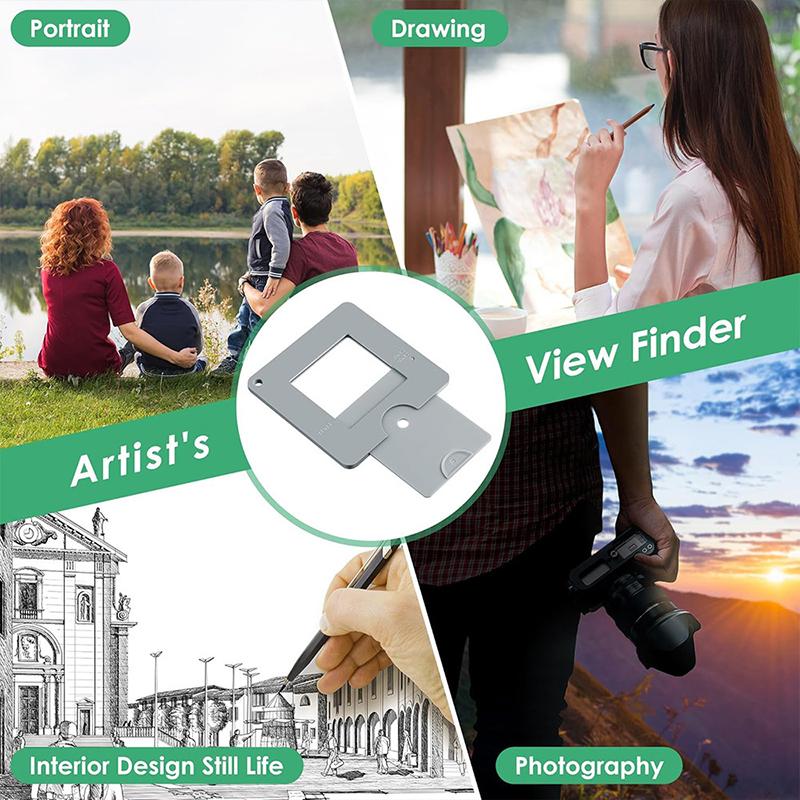 

Видоискатель с цветовой изоляцией Видоискатель для живописи Рисования Фотографии Портативный вспомогательный видоискатель Разделенный вид Гаджет для рисования 1Pc