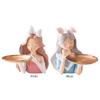 Cute Girl Storage Decor with Pallet Resin Sculpture Decor Entrance Crafts Candy Sundries Household Supplies for Home Living Room